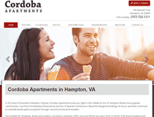 Tablet Screenshot of liveatcordobahampton.com
